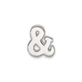 thumbnail image 1 of 925 Sterling Silver E-coated Ampersand And And Symbol Slide Charm 7.3mm long 2.81mm Thick Pendant Necklace for Women, 1 of 2