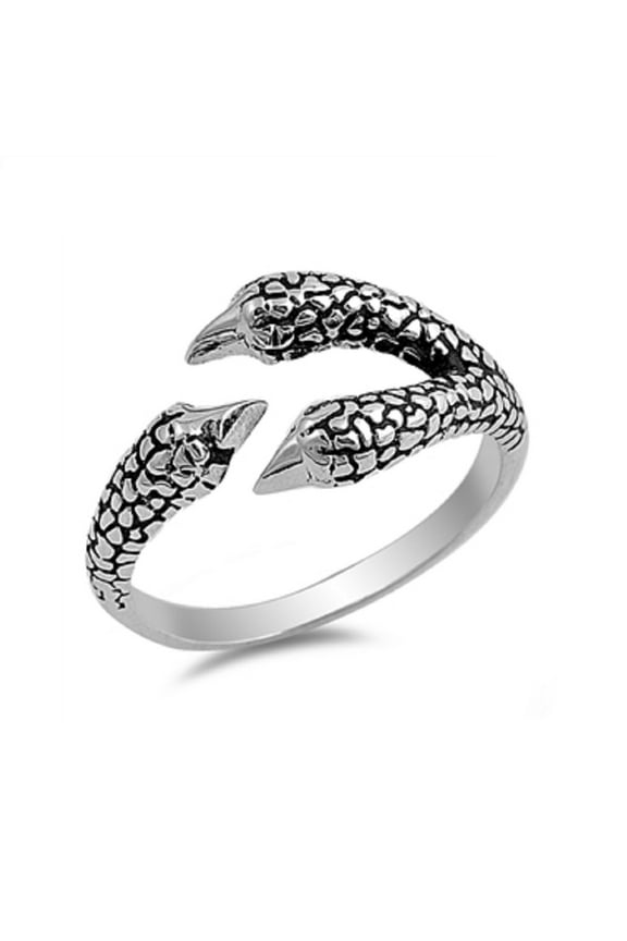 925 Sterling Silver Eagle Claw Designer Ring Size 7