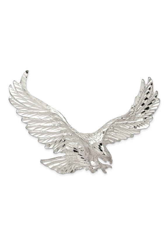 925 Sterling Silver Eagle Shaped Pendant