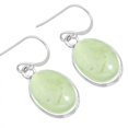 thumbnail image 1 of Natural Prehnite Earring 925 Sterling Silver Handmade Jewelry, 1 of 5