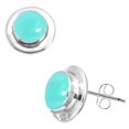 thumbnail image 1 of Aqua Chalcedony Earring 925 Sterling Silver Handmade Jewelry, 1 of 4
