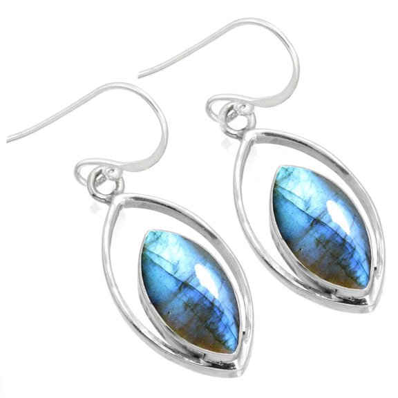 925 Sterling Silver Earring Natural Labradorite Handmade Jewelry
