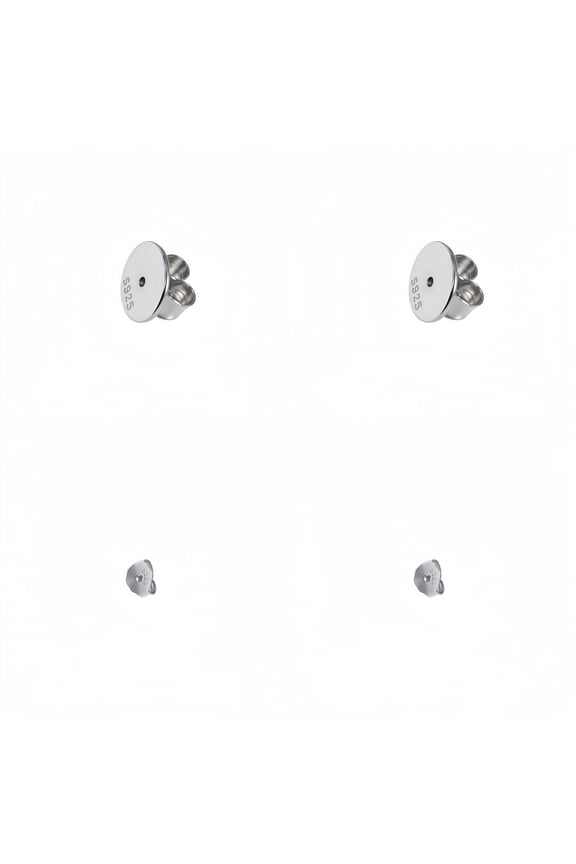 925 Sterling Silver Earrings Back for Ears,Replacement Locking Earring Backs for Studs