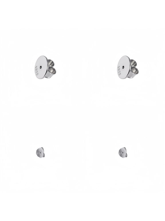 925 Silver Earrings Back for Ears,Replacement Locking Earring Backs for Studs