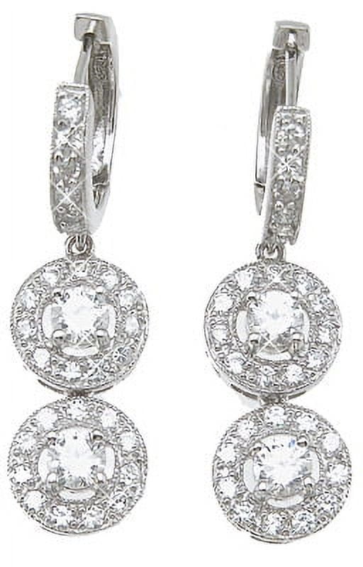 ICEPOSH 925 Sterling Silver Earrings For Women Makes Unique Birthday Gift For Girlfriend, Brilliant Cut Fashion Sterling Silver Earrings