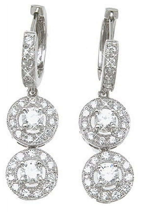 925 Sterling Silver Earrings For Women Makes Unique Birthday Gift For Girlfriend, Brilliant Cut Fashion Sterling Silver Earrings