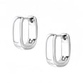 thumbnail image 1 of 925 Sterling Silver Earrings Small Chunky Trendy Small Hoop Earrings for Women Silver Hypoallergenic Thick for Jewelry Gifts, 1 of 7