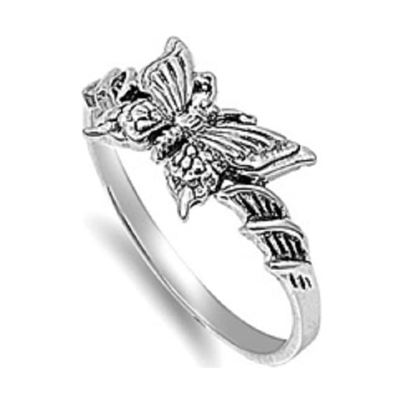 925 Sterling Silver Elysian Fields Butterfly Ring Size 5