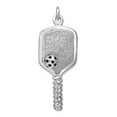 thumbnail image 1 of 925 Sterling Silver Enamel Pickleball Charm 25.13x11mm Wide Pendant Necklace for Women - 2.8 Grams, 1 of 2