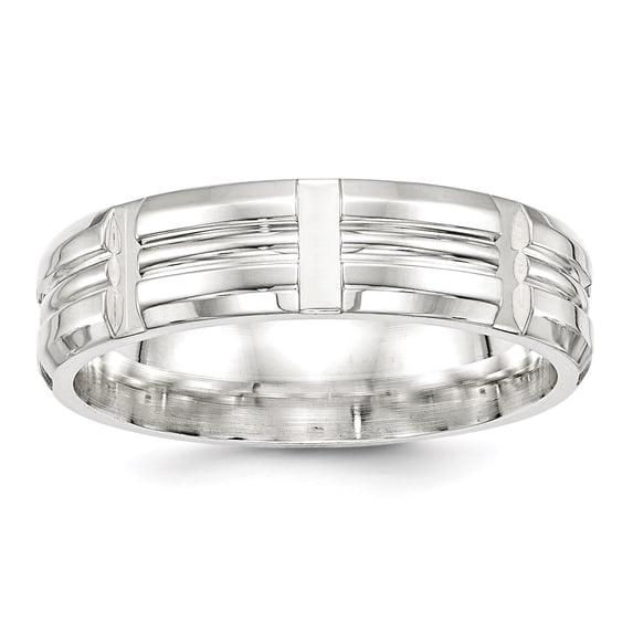925 Sterling Silver Engravable 7mm Polished Fancy Band Ring Size 12 Jewelry Gifts for Women
