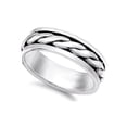 thumbnail image 1 of 925 Sterling Silver Eternal Swirl Band Ring Size 11, 1 of 2