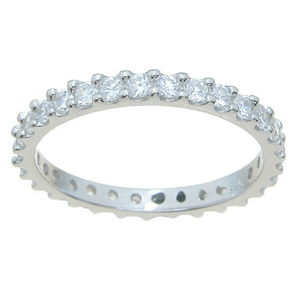 925 Sterling Silver Eternity Bands for Women & Wedding Ring Make Great Birthday Gifts for Women