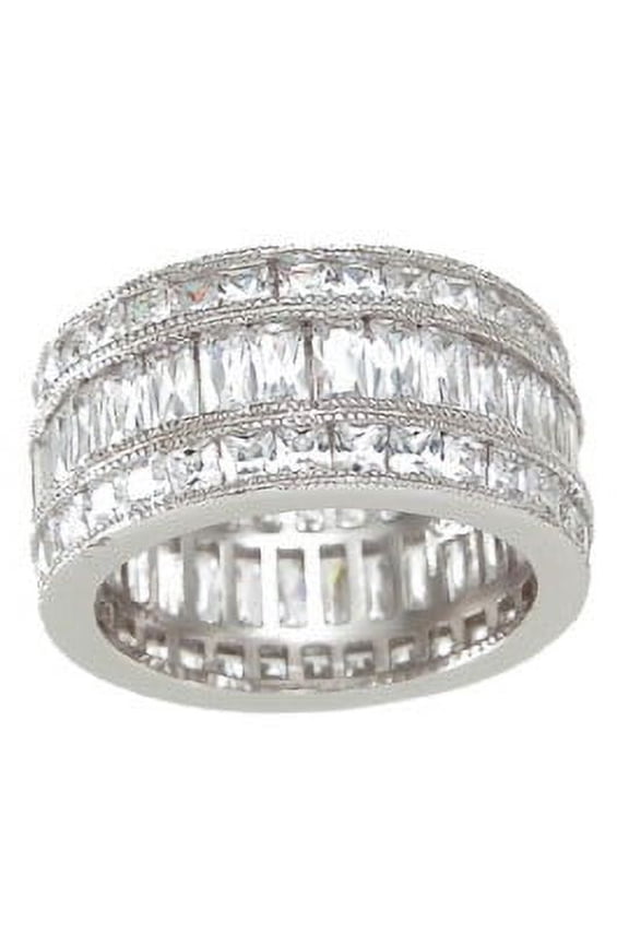 925 Sterling Silver Eternity Bands for Women & Wedding Ring Make Great Birthday Gifts for Women