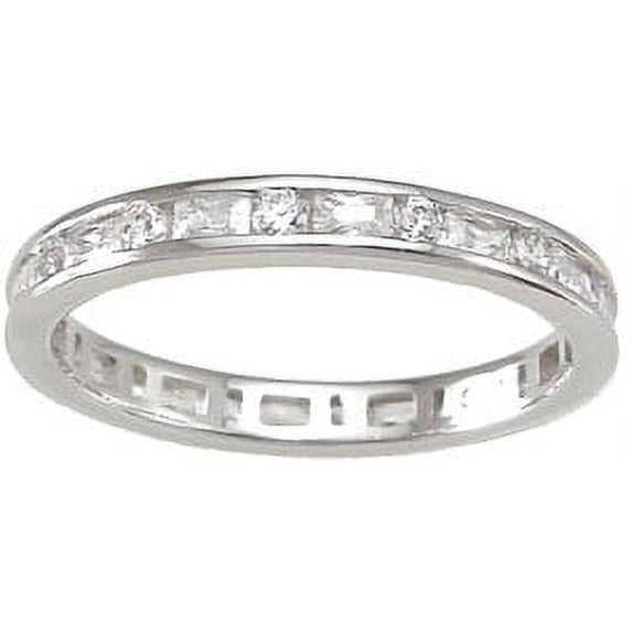 925 Sterling Silver Eternity Bands for Women & Wedding Ring Make Great Birthday Gifts