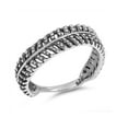 thumbnail image 1 of 925 Sterling Silver Eternity Leaf Fashion Ring Size 8, 1 of 3