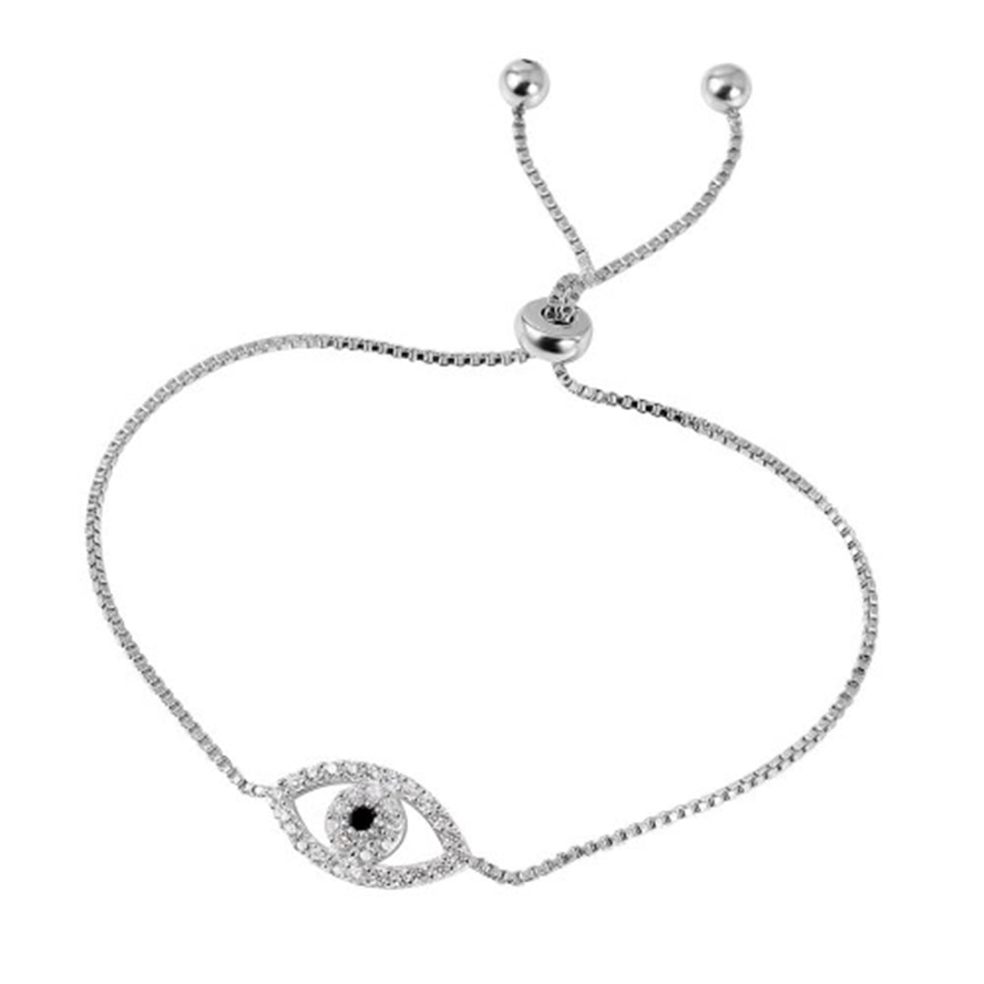 Evil eye shop slider bracelet