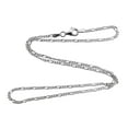 thumbnail image 1 of 925 Sterling Silver FIGARO Chain 2mm 050 Necklace Italy 16", 18", 20", 24", 30", 1 of 6