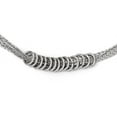 thumbnail image 1 of 925 Sterling Silver Fancy Lobster Closure Polished Multi strand Necklace 18 Inch - Strand Necklace for Women, 1 of 7