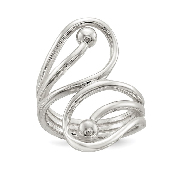 USA MADE SILVER925 SWIRL RING/シルバー/リング 925 Sterling Silver Fancy Swirl Ring Fine Jewelry For Women Gifts