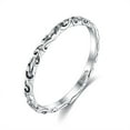 thumbnail image 1 of 925 Sterling Silver Finger Rings Vines Silver Size 9(18.9mm), 1 of 6