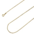 thumbnail image 1 of 925 Sterling Silver, Flat Mariner Gold Plated Chain 1.7mm Necklace - Hypoallergenic and Tarnish Resistant - By Oliver & Navy, 1 of 5