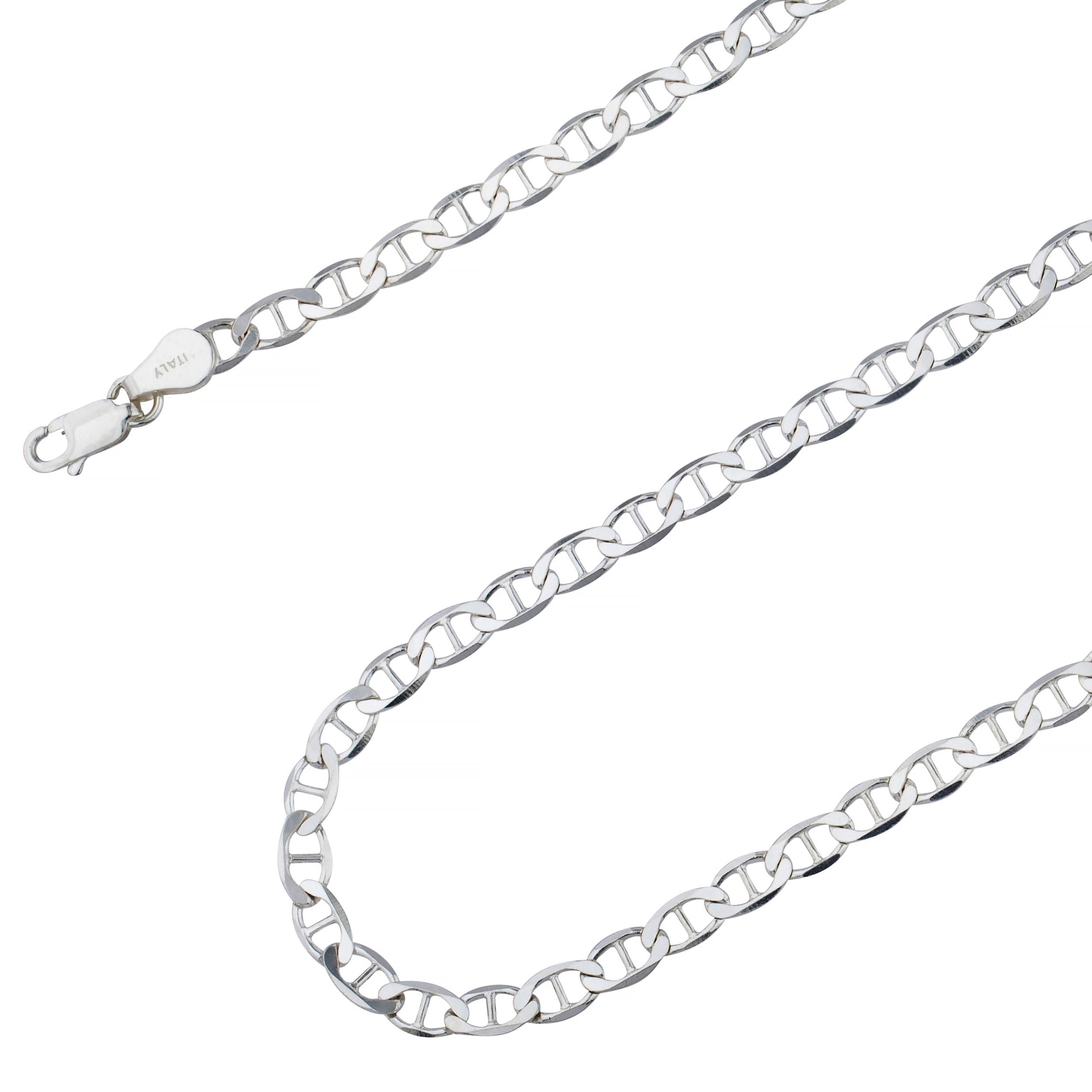925 Sterling Silver Flat Mariner Link Anchor Chain 3mm