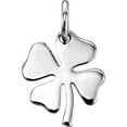 thumbnail image 1 of 925 Sterling Silver Four Leaf Clover Charm Pendant Necklace for Women - .5 Grams, 1 of 2