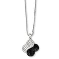 thumbnail image 1 of 925 Sterling Silver Gemstone Necklace Chain & CZ 18 inch, 1 of 2