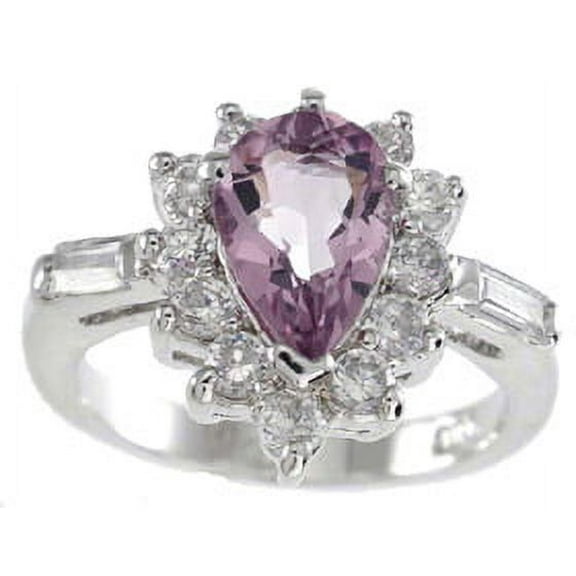 925 Sterling Silver Genuine Amethyst Engagement Rings for Women Make Great Birthday Gifts