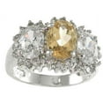 thumbnail image 1 of 925 Sterling Silver Genuine Citrine Engagement Rings for Women Make Great Anniversary Gifts for Her, 1 of 5