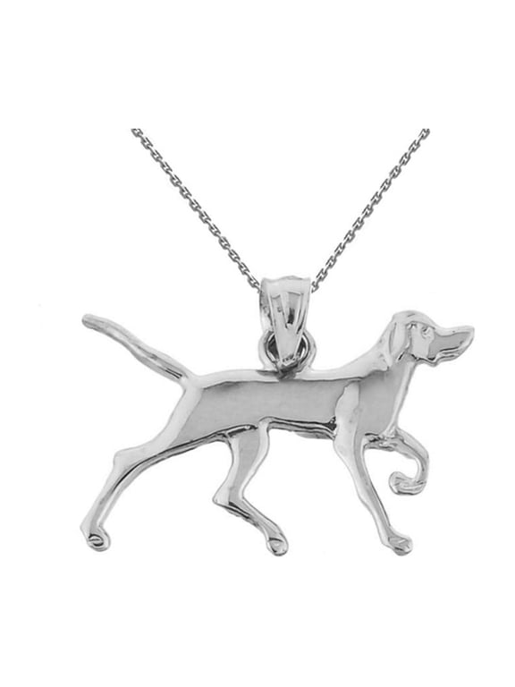 .925 Sterling Silver German Short-Haired Pointer Pendant Necklace(Pendant with 20" chain)