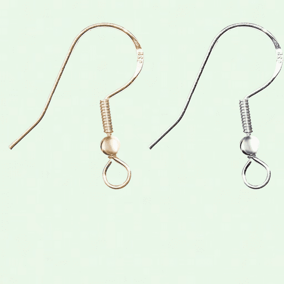 925 Sterling Silver Gold Earring Hooks 40 PCS, Hypoallergenic Jewelry Making DIY