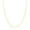thumbnail image 1 of 925 Sterling Silver Gold Plated 3.1mm Sparkle-Cut Paper Clip Chain Necklace Lobster Lock Closure 20 Chain Necklace for W, 1 of 2