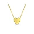 thumbnail image 1 of 925 Sterling Silver Gold Plated Heart Shaped Necklace for Girls & Pre-Teens 16", 1 of 7