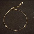thumbnail image 1 of 925 Sterling Silver Gold Plated Thin Bracelet, 1 of 2