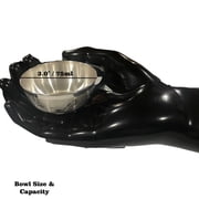 925 Sterling Silver Hallmarked Designer Engraving Puja Bowl - Style#11 Bowl Size & Weight 3.0" Bowl W=25grams C=75ml