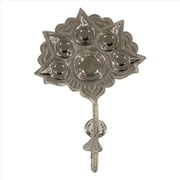 925 Sterling Silver Hallmarked Pancha Aarti / Harathi stand- Style#03