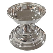 925 Sterling Silver Hallmarked Round Deepak Diya Diya Height & Weight Diya 2.50" Ht =2.5 inch Wt=30 grams