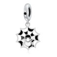 thumbnail image 1 of 925 Sterling Silver Halloween Spider Web Dangle Charm for Bracelet Charms Bangle Pendant Jewelry, 1 of 3