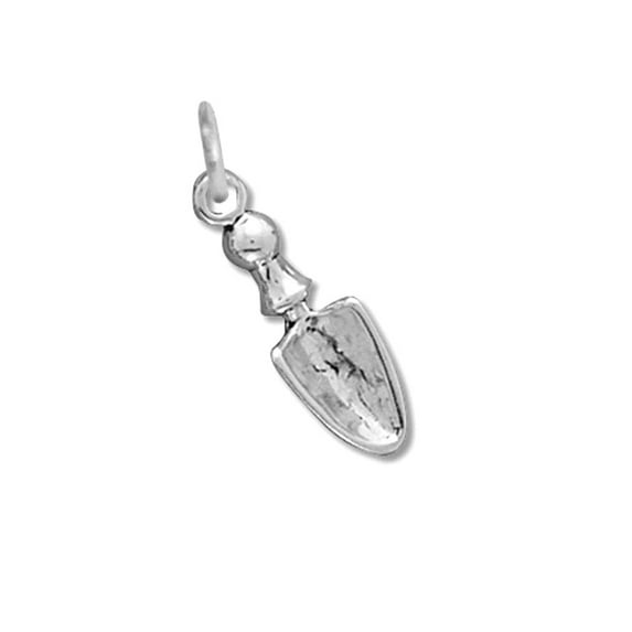925 Sterling Silver Hand Trowel Charm 22x7mm Pendant Necklace for Women