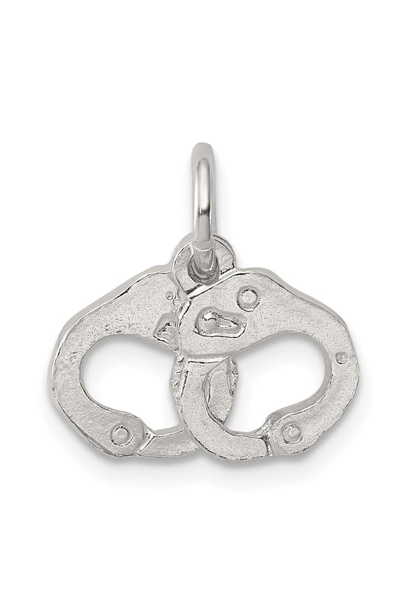 925 Sterling Silver Handcuffs Charm Pendant
