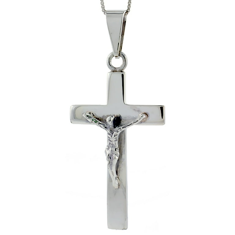 Sterling Silver Polished 50mm Large Filigree Cross Pendant Sterling Silver Polished 50mm Large Filigree Cross Pendant