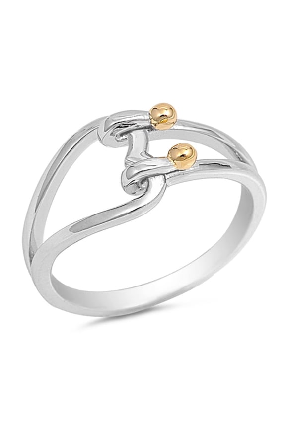 925 Sterling Silver Heart Lock Fashion Ring Size 5