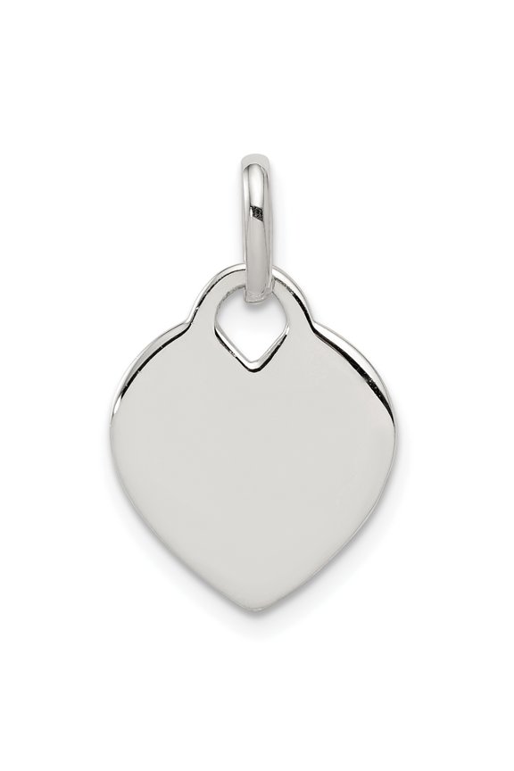 925 Sterling Silver Heart Shaped Pendant