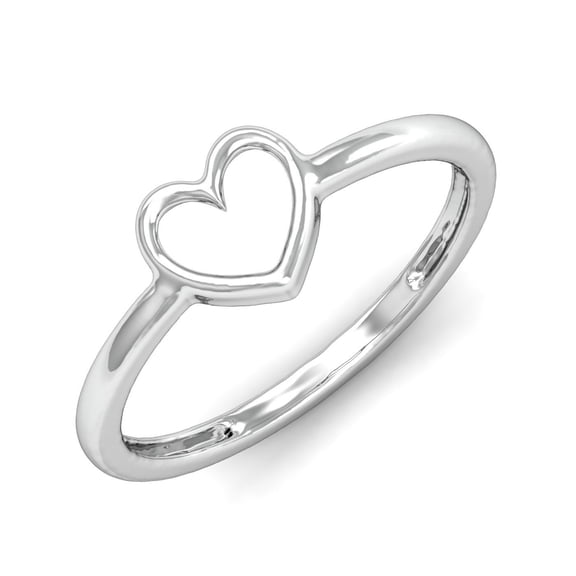 925 Sterling Silver Heart Shaped Ring Silver Passionate Love Ring, Gift Ring for Beloved