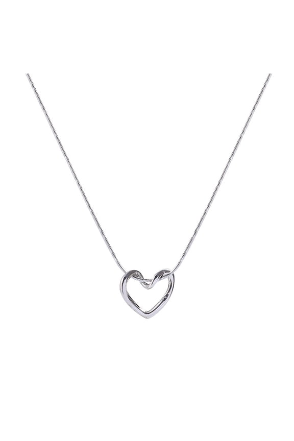 925 Sterling Silver Heart-shaped Necklace, Women's Love Pendant Necklace, Low Allergy, Simple Jewelry, Birthday, Valentine's Day, Mother's Day Gift