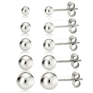 5 Pairs Secure Locking Sterling Silver Screw on Stud Earring Backs  Replacements 