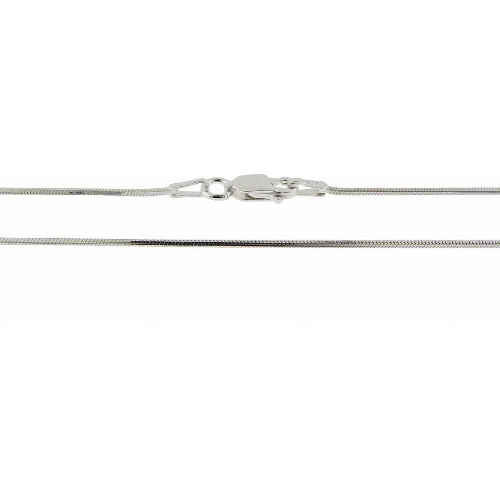 925 Sterling Silver High Polished 1.1 MM 8 Sided Snake 030 Chain Necklace