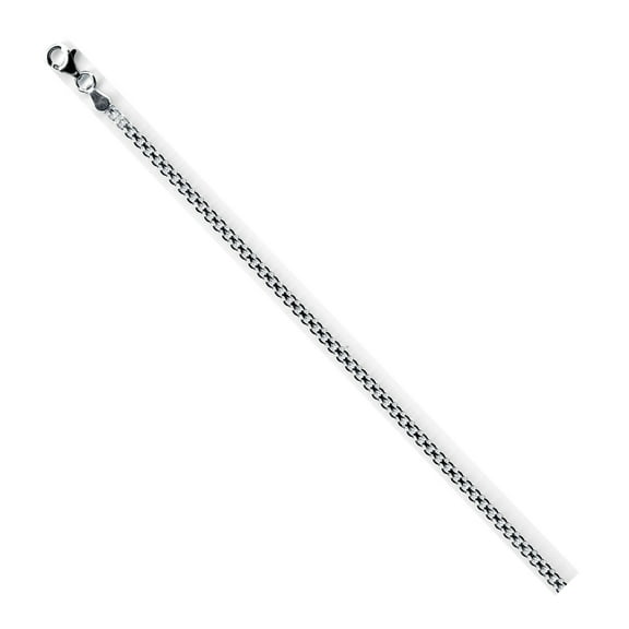 925 Sterling Silver High Polished 2.5MM BISMARK 040 Chain necklace