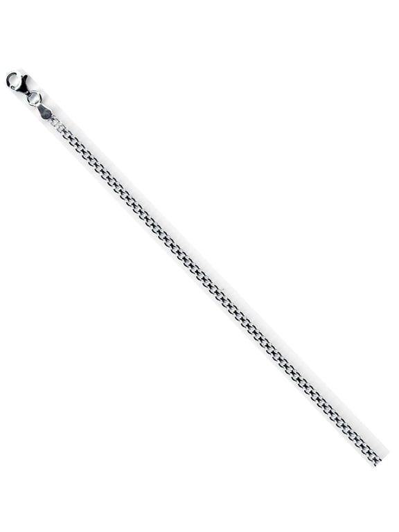 925 Sterling Silver High Polished 2.5MM BISMARK 040 Chain necklace